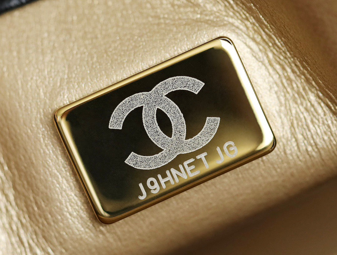 ChanMINI gold ball cap bag