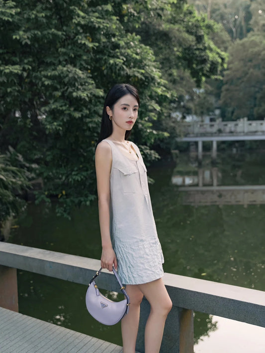 Pra Arqué small leather shoulder bag