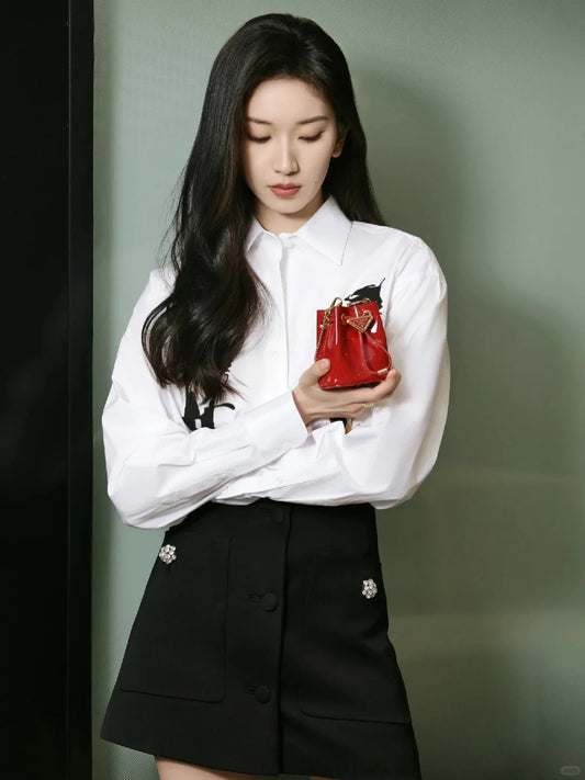 Pra Patent leather mini-pouch