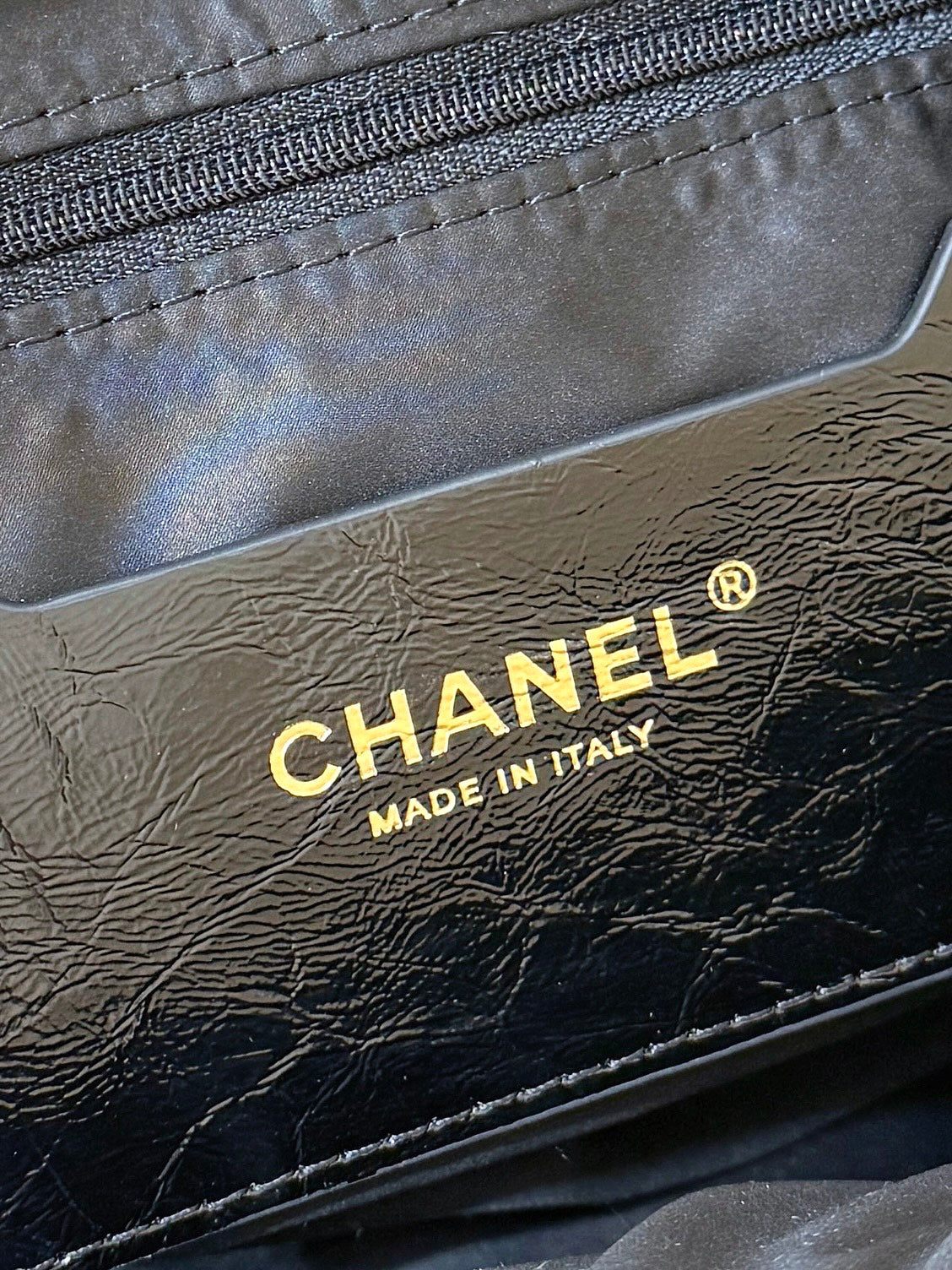 New CHAN velvet backpack