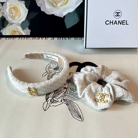 Chan New Chanel-style two-piece headband
