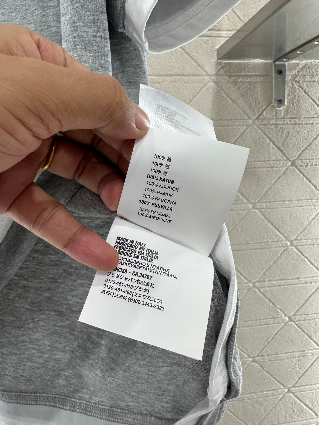 Pra New Color-blocked Triangle T-shirtt