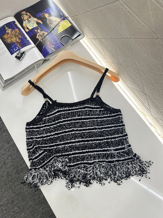 Chan New Tassel Knit Vest
