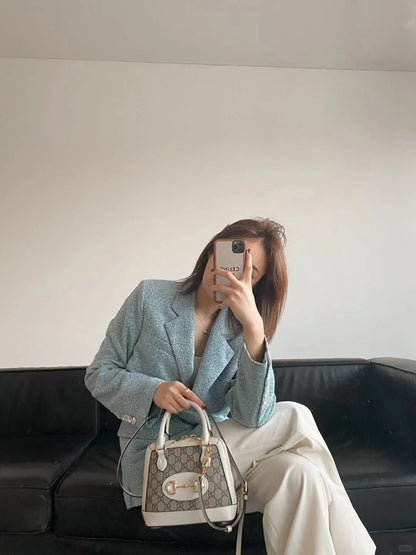 Guc Horsebit 1955 small top handle bag