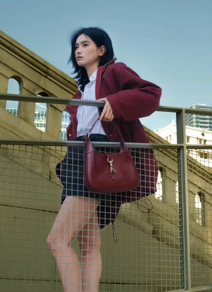 Guc Jackie1961 Red armpit bag