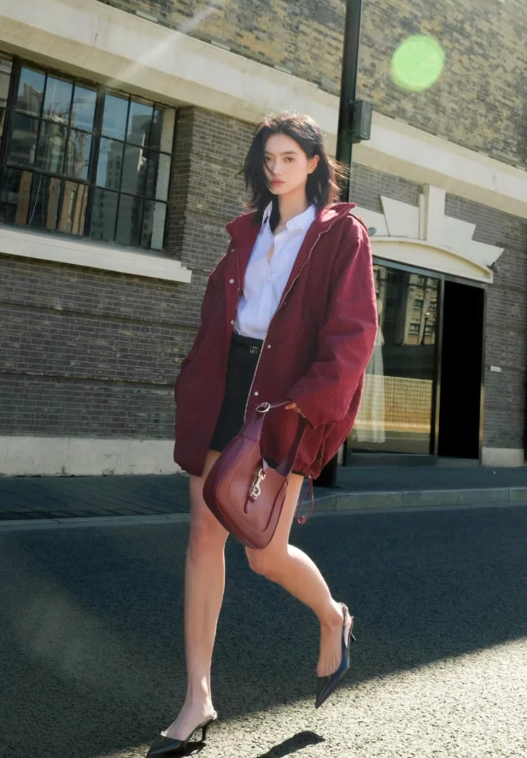 Guc Jackie1961 Red armpit bag