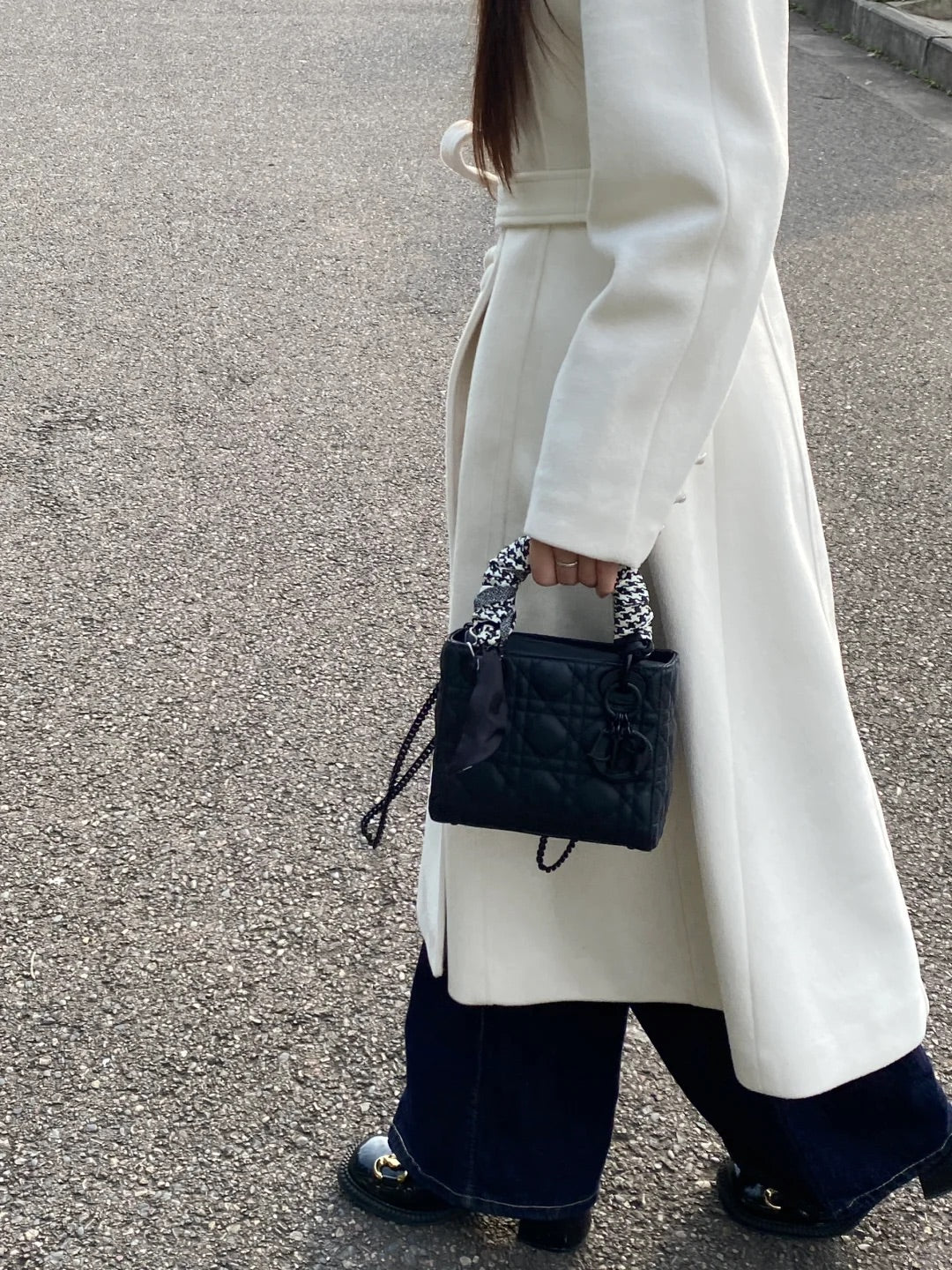 CD Mini Lady Bag Black Ultramatte Calfskin