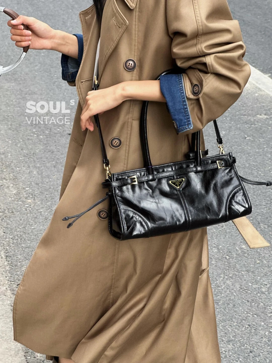 Pra LuxSoft Medium leather handbag