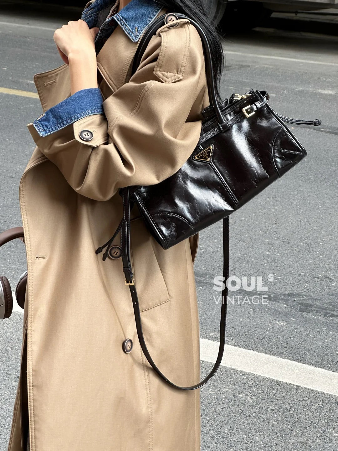 Pra LuxSoft Medium leather handbag