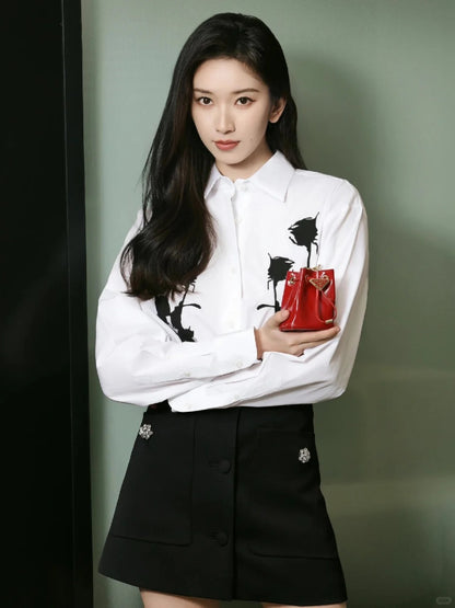 Pra Patent leather mini-pouch