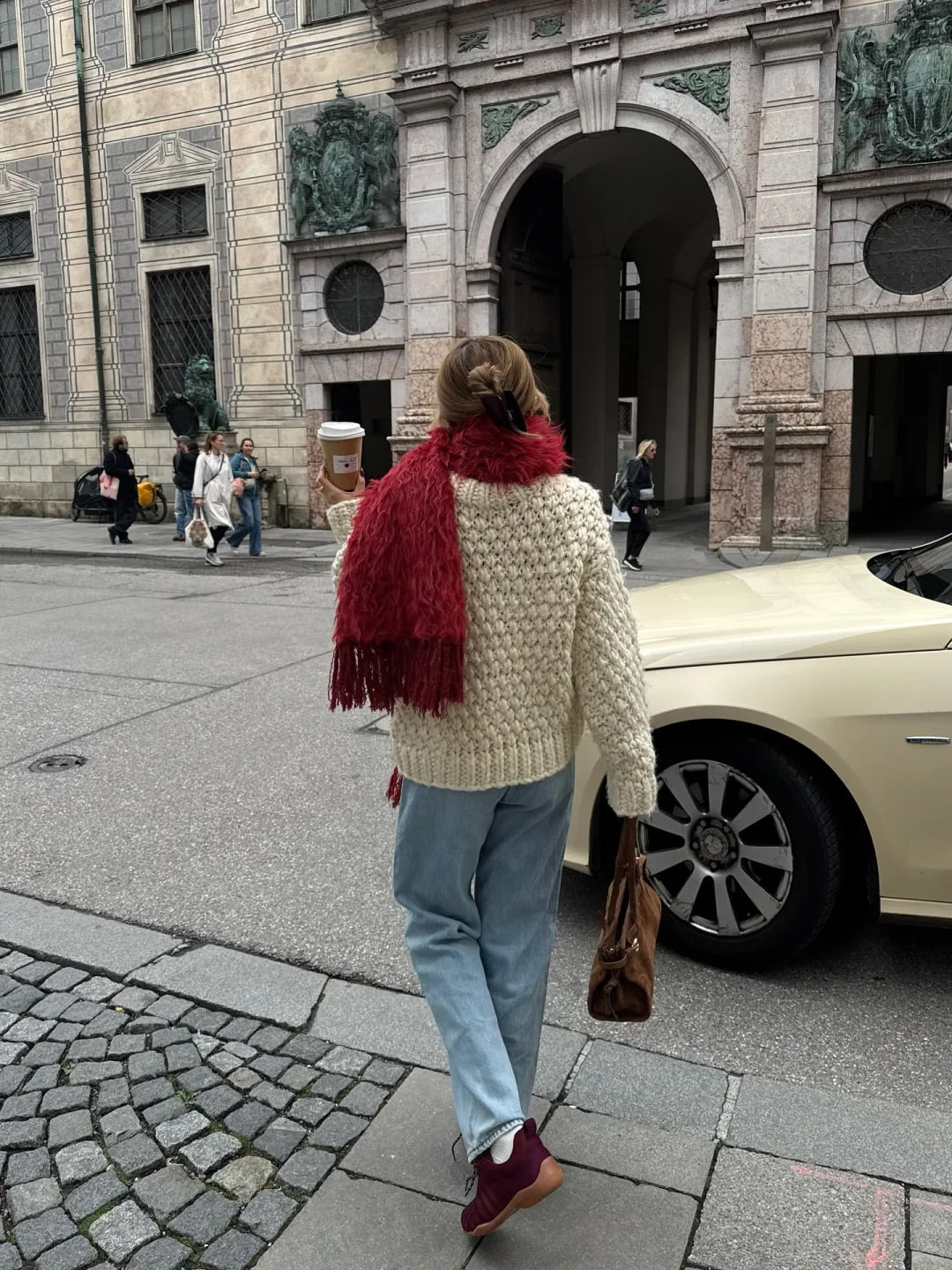 Pra LuxSoft Medium Nubuck leather handbag