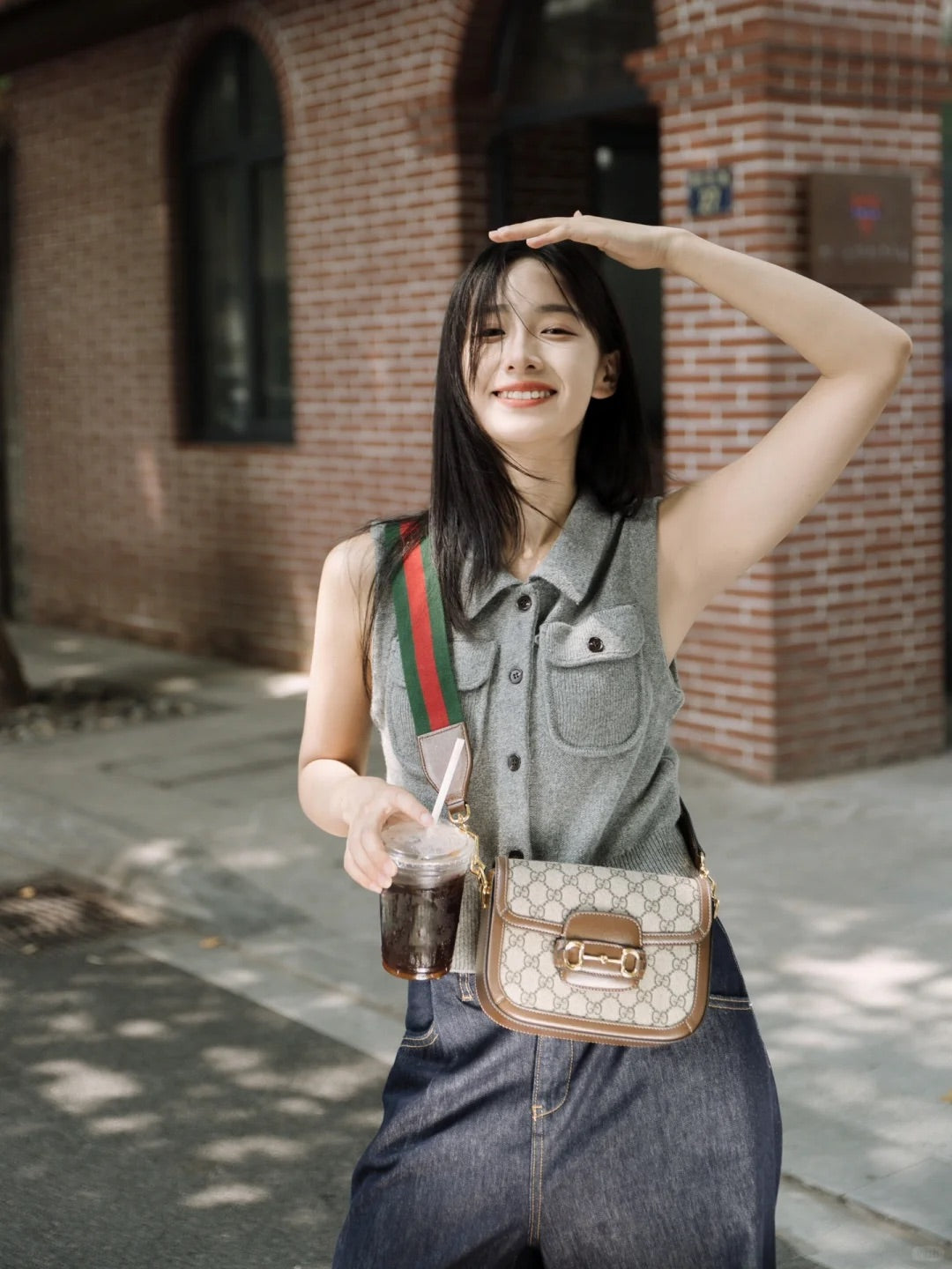 Guc Horsebit 1955 mini shoulder bag