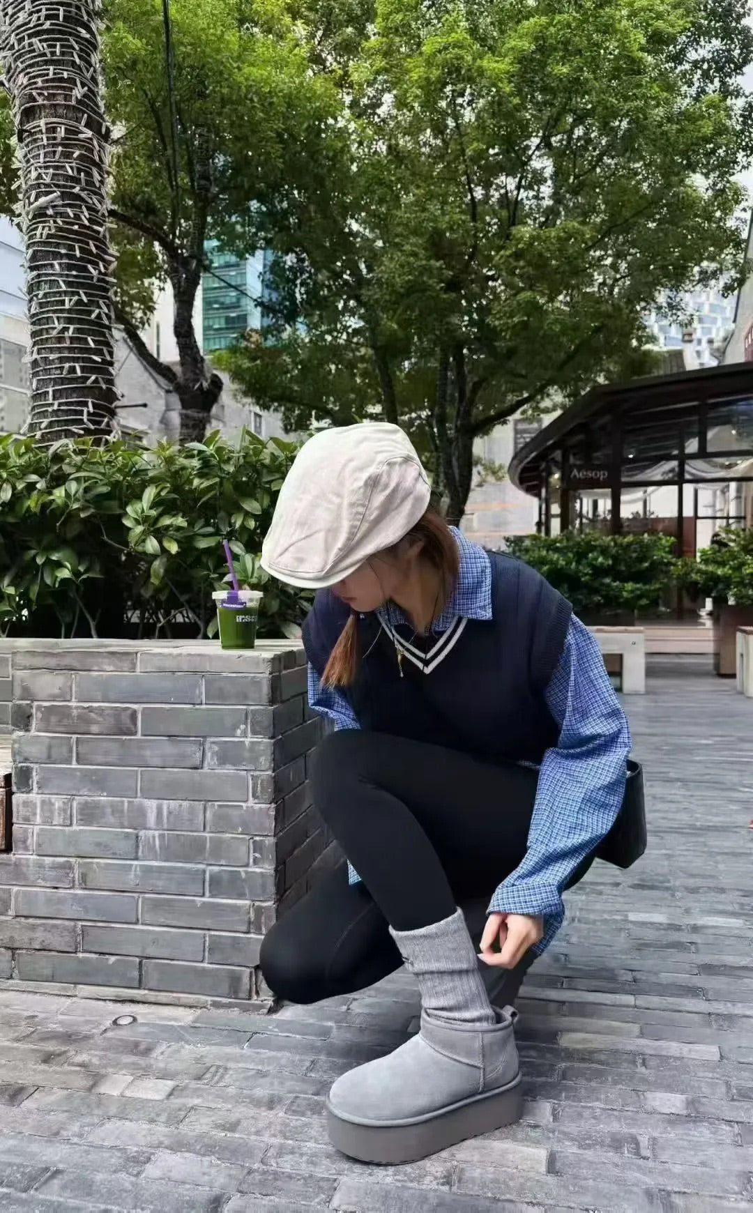 Guc New Platform ankle boots