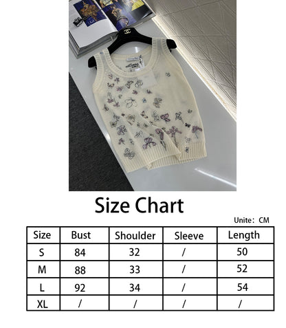 CD New  Embroidered Knit Vest