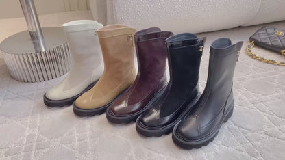 Chan New platform ankle boots