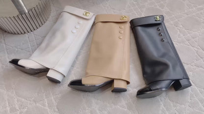 Chan New high-heeled boots