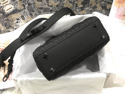 CD Mini Lady Bag Black Ultramatte Calfskin