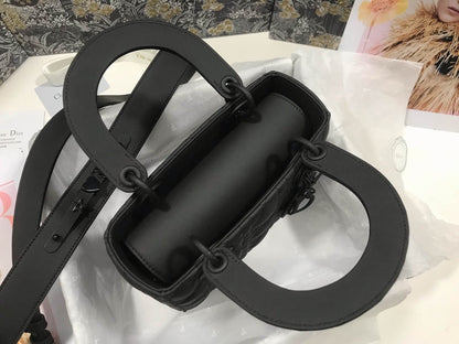 CD Mini Lady Bag Black Ultramatte Calfskin