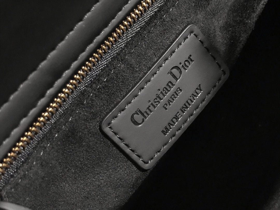 CD Mini Lady Bag Black Ultramatte Calfskin