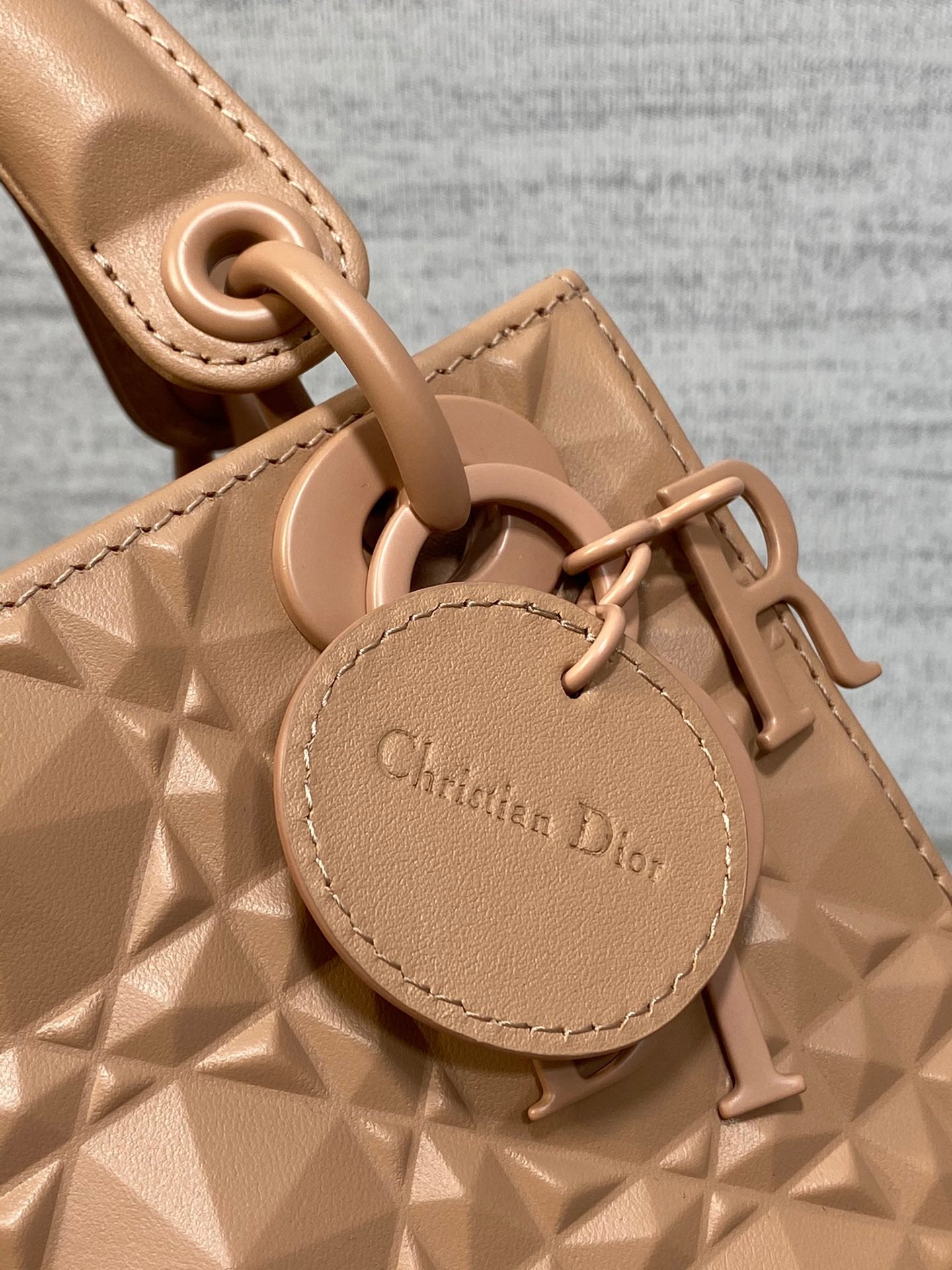 CD Mini Lady Bag  Diamond Pattern Calfskin