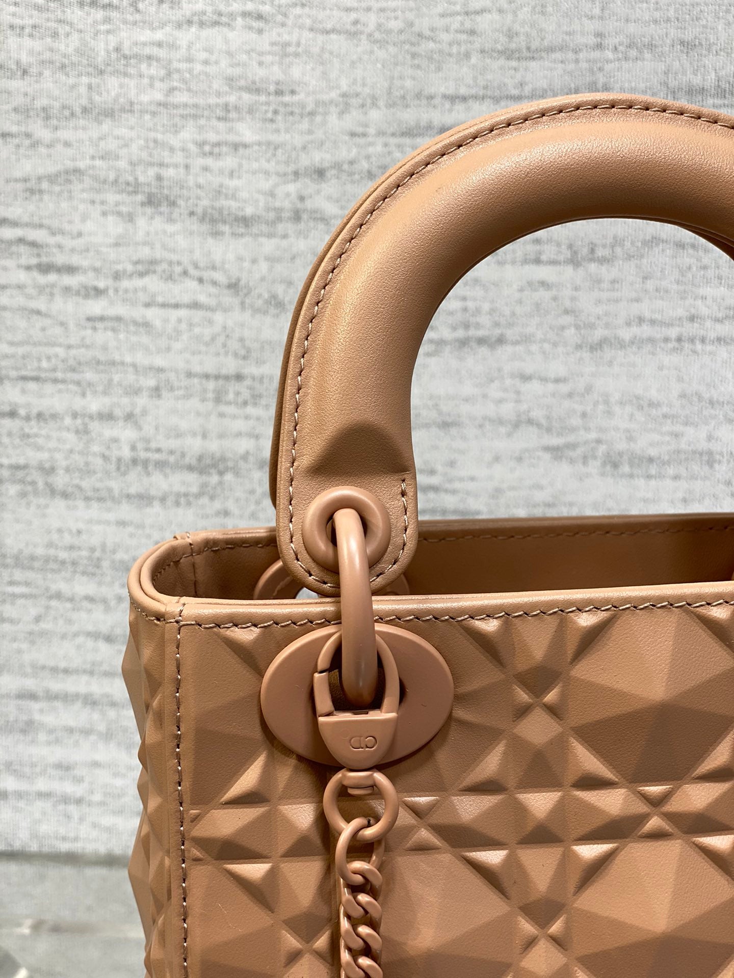 CD Mini Lady Bag  Diamond Pattern Calfskin