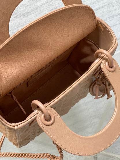 CD Mini Lady Bag  Diamond Pattern Calfskin