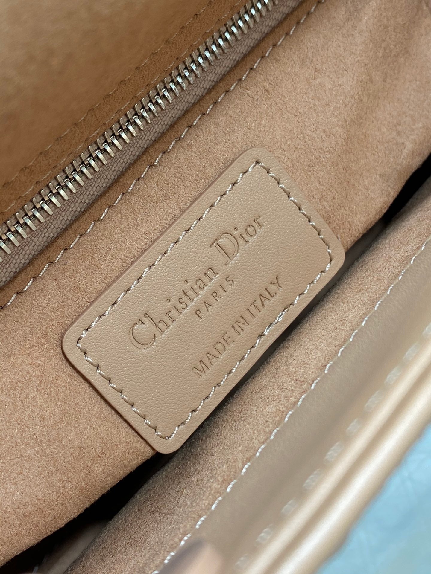 CD Mini Lady Bag  Diamond Pattern Calfskin