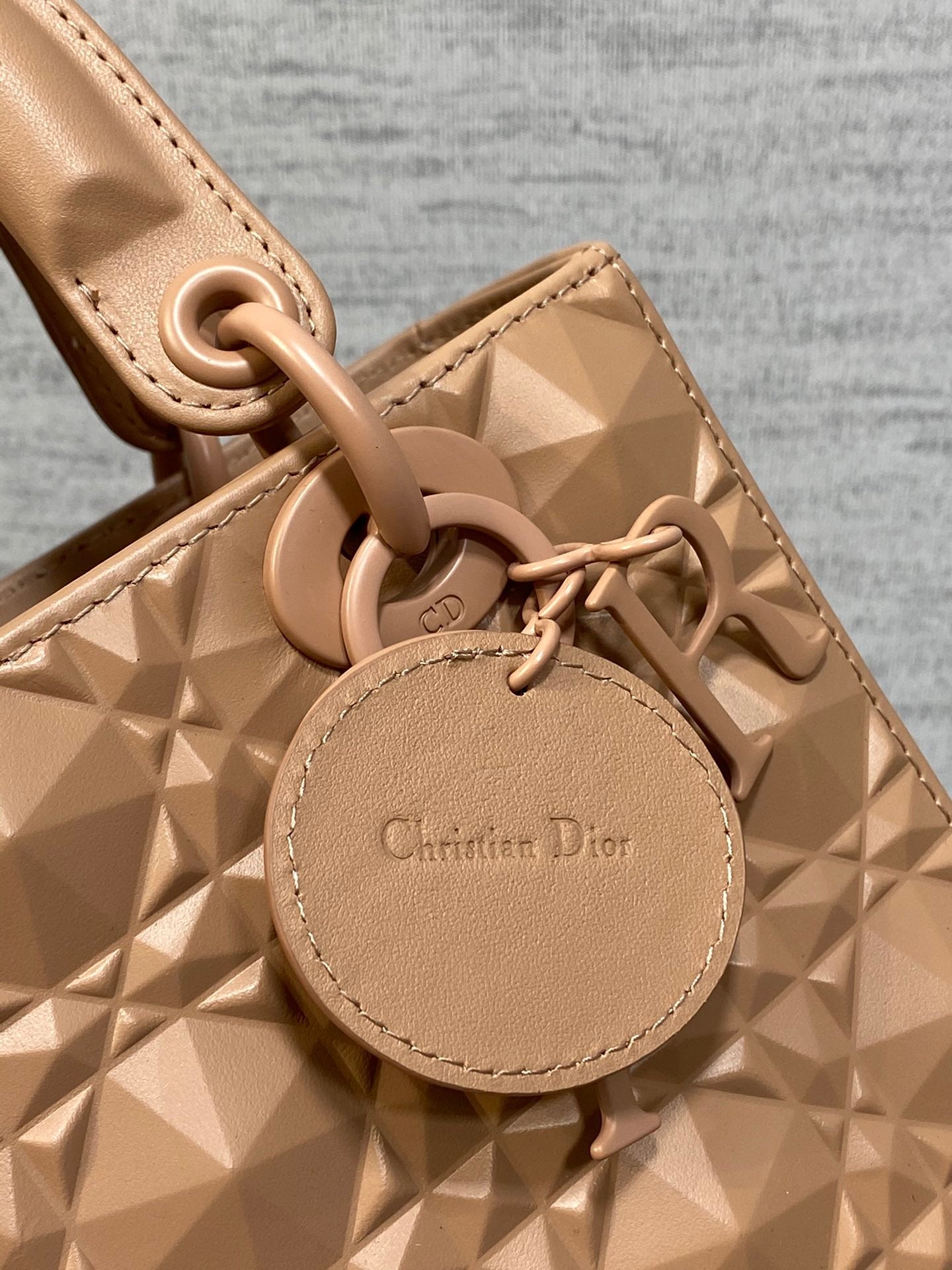 CD Mini Lady Bag  Diamond Pattern Calfskin