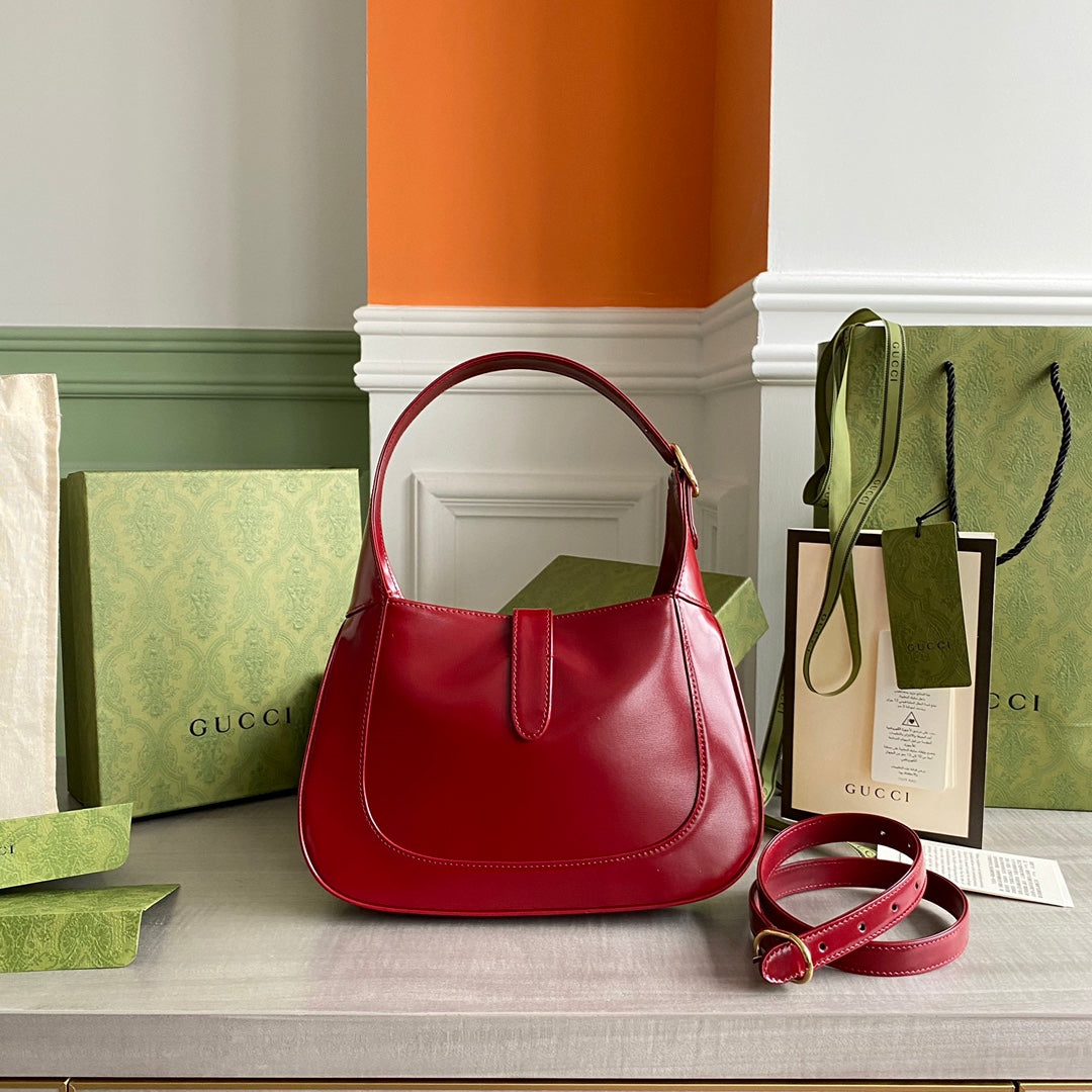 Guc Jackie1961 Red armpit bag