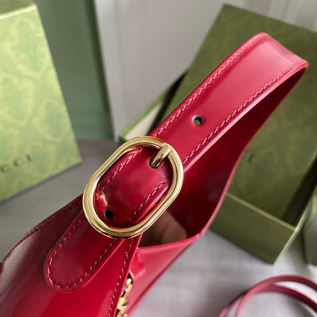 Guc Jackie1961 Red armpit bag