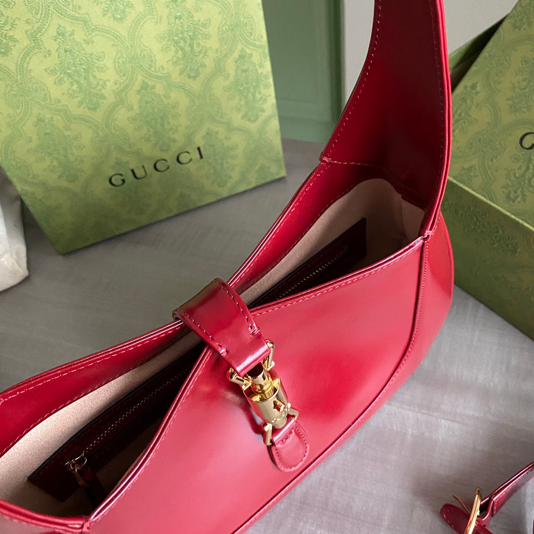 Guc Jackie1961 Red armpit bag