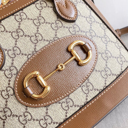 Guc Horsebit 1955 small top handle bag