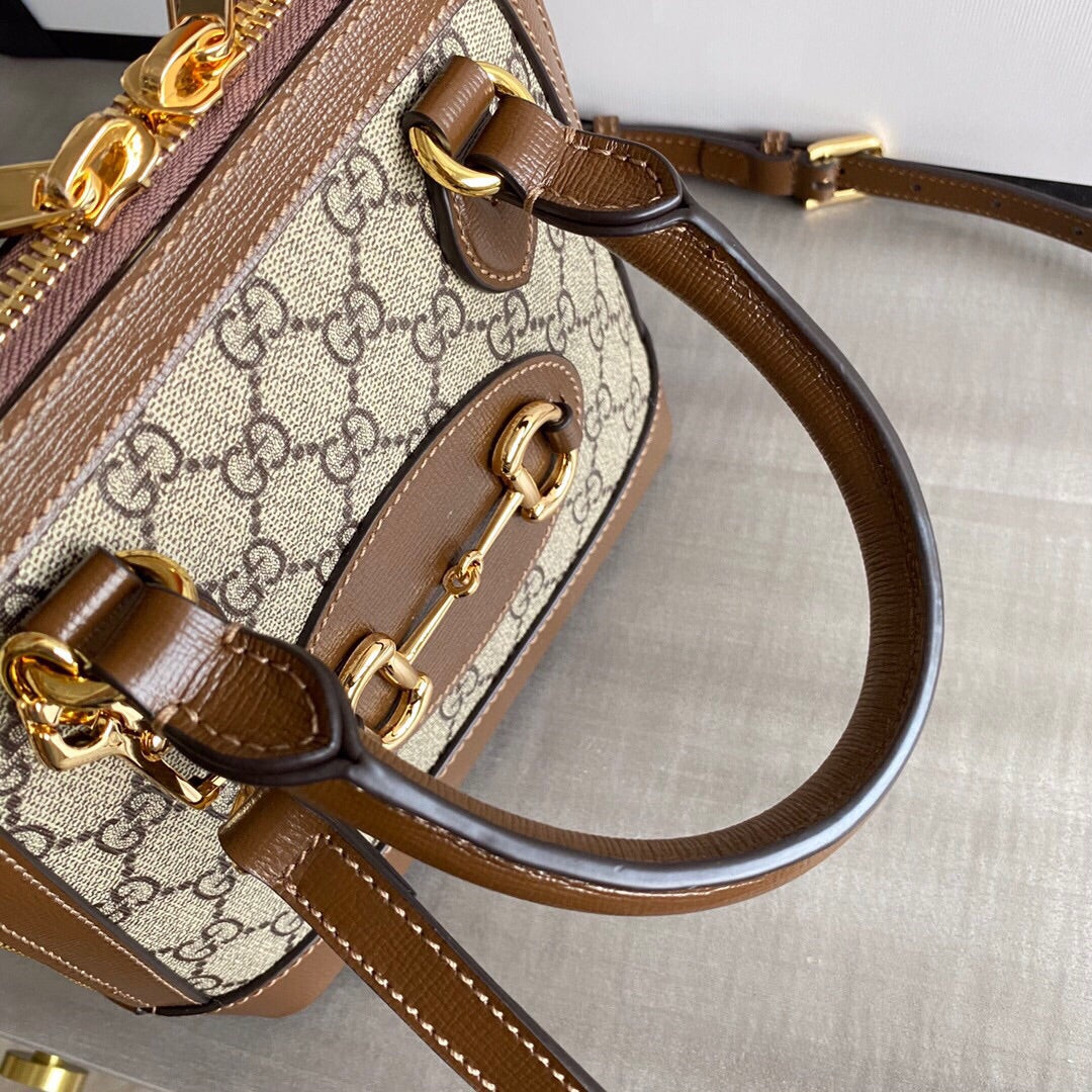 Guc Horsebit 1955 small top handle bag