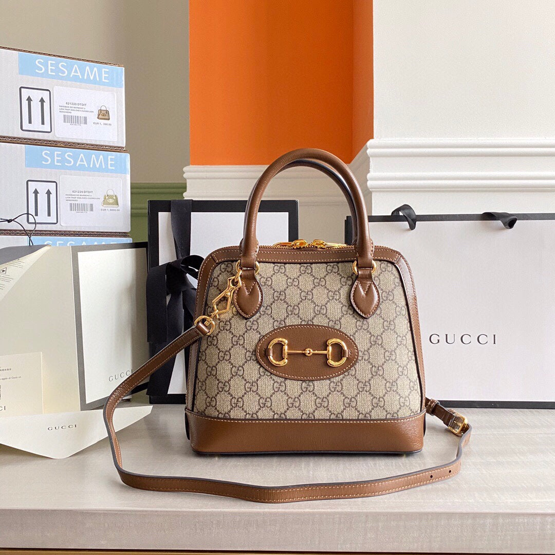 Guc Horsebit 1955 small top handle bag