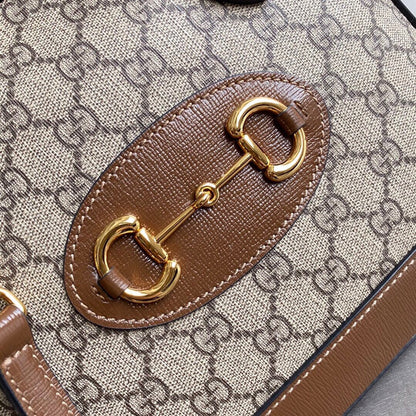 Guc Horsebit 1955 small top handle bag