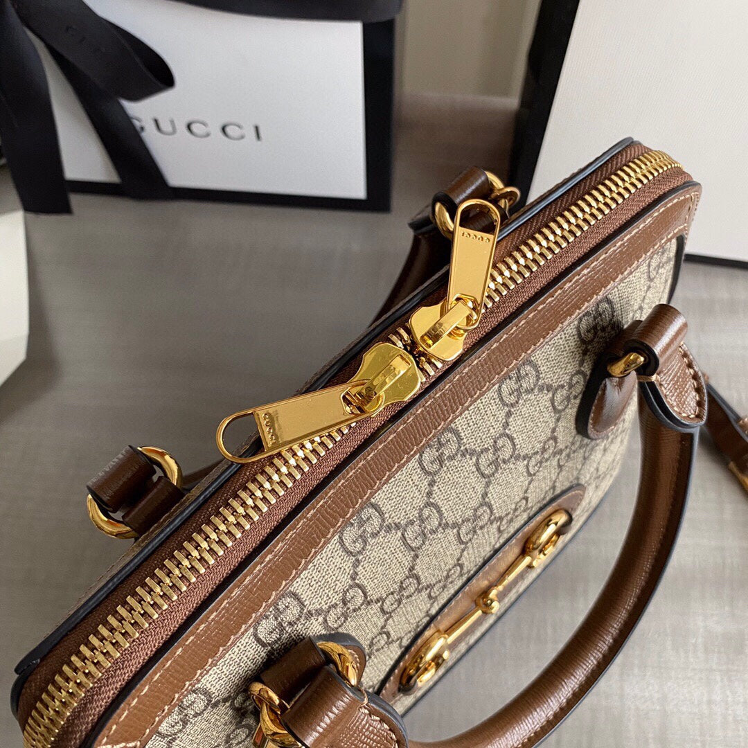 Guc Horsebit 1955 small top handle bag