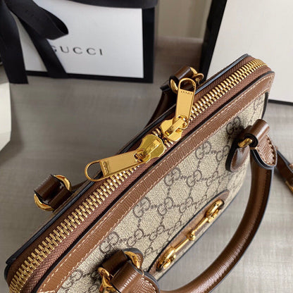 Guc Horsebit 1955 small top handle bag