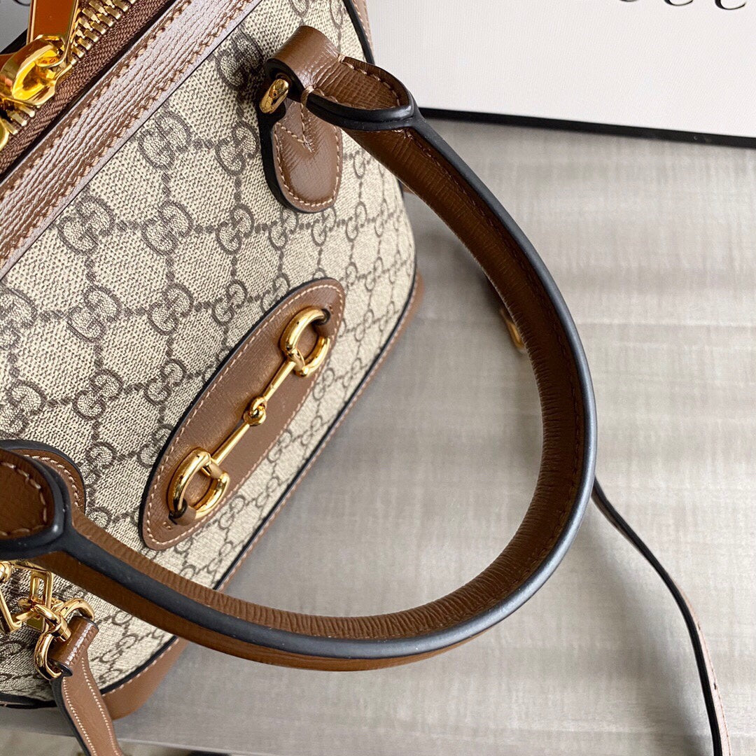 Guc Horsebit 1955 small top handle bag