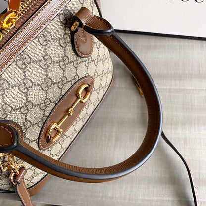 Guc Horsebit 1955 small top handle bag