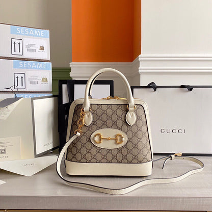 Guc Horsebit 1955 small top handle bag