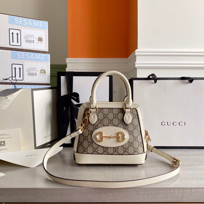 Guc Horsebit 1955 small top handle bag