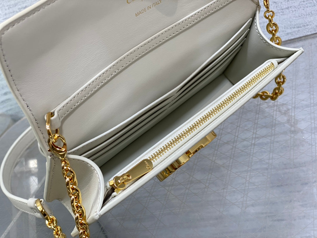 CD  Miss Montaigne Mini Bag Latte Smooth Calfskin