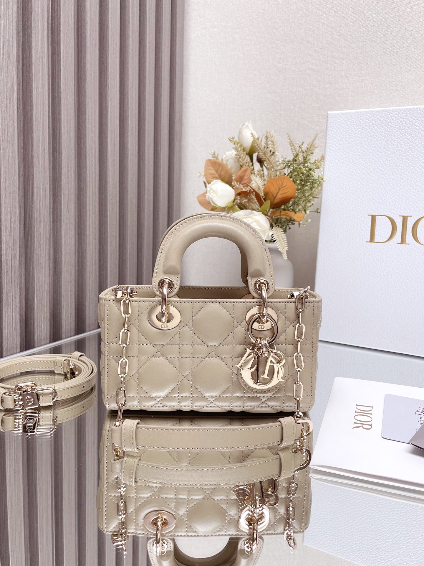 CD   Lady D-Joy Bag Cannage Lambskin