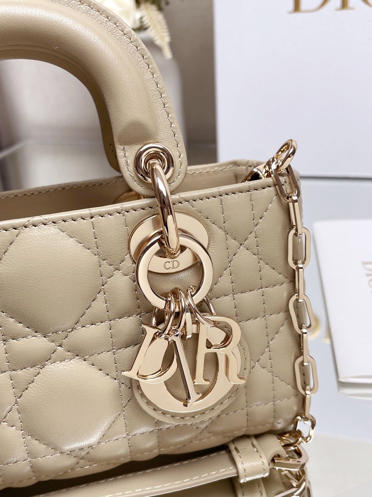 CD   Lady D-Joy Bag Cannage Lambskin