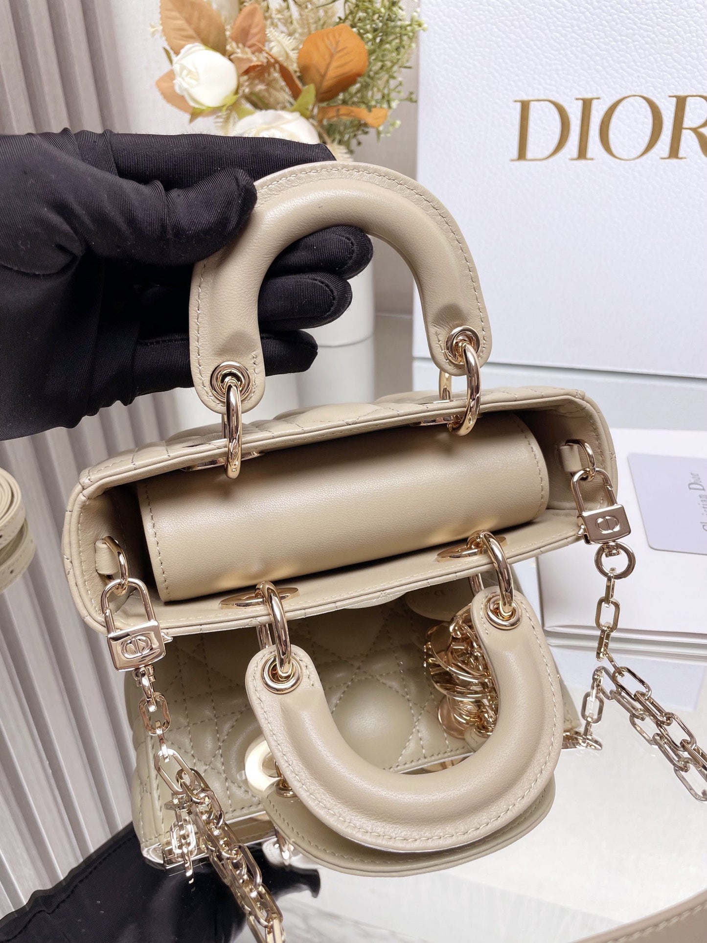 CD   Lady D-Joy Bag Cannage Lambskin