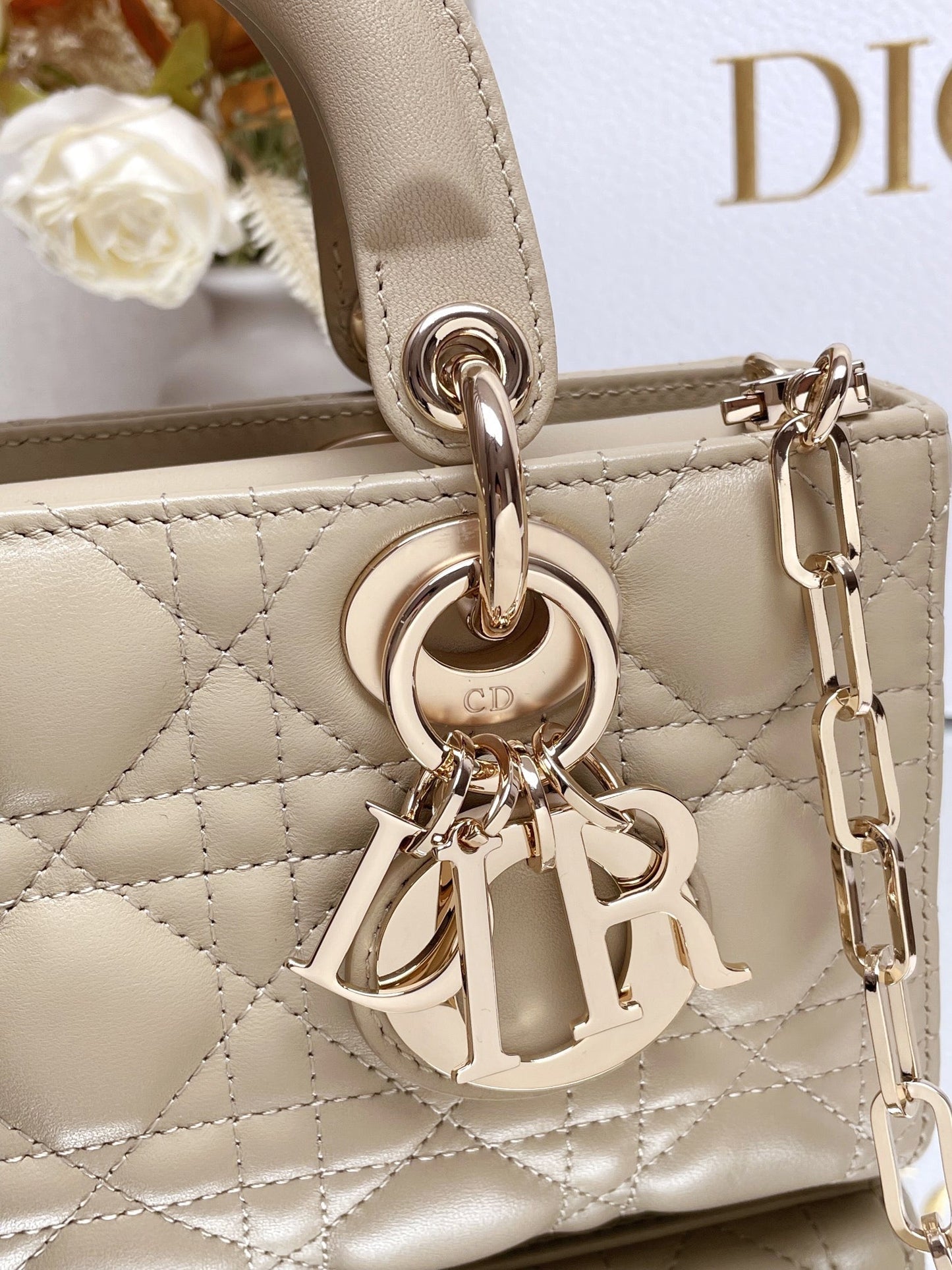 CD   Lady D-Joy Bag Cannage Lambskin