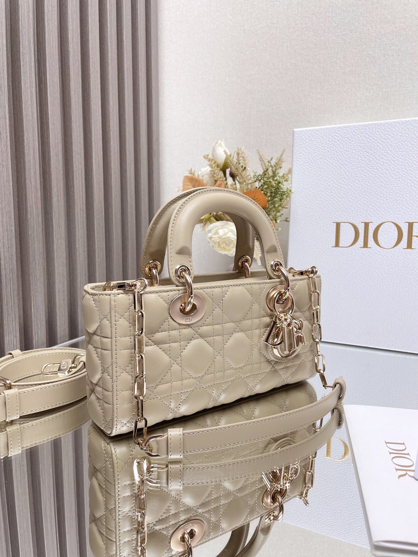 CD   Lady D-Joy Bag Cannage Lambskin