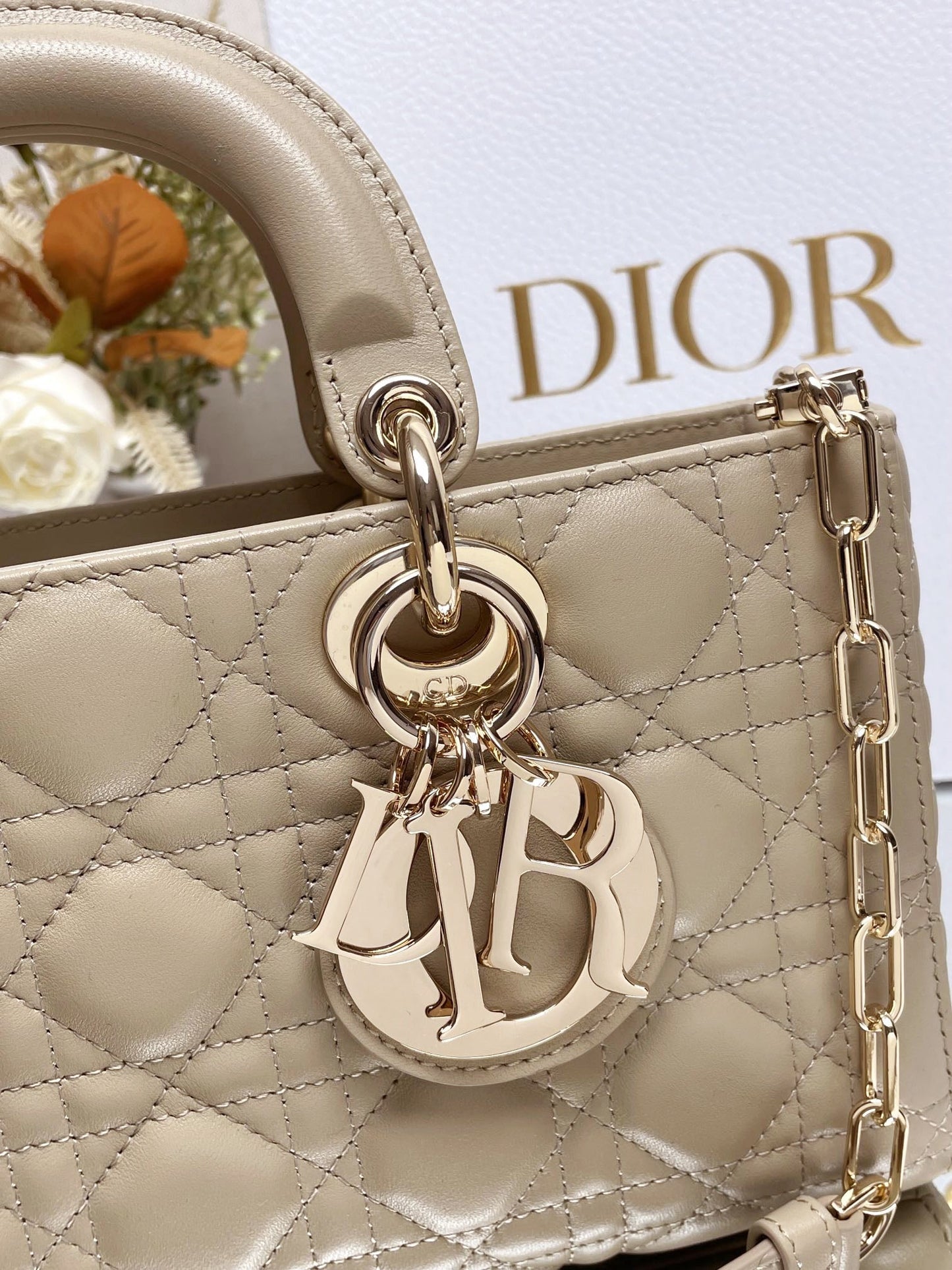 CD   Lady D-Joy Bag Cannage Lambskin