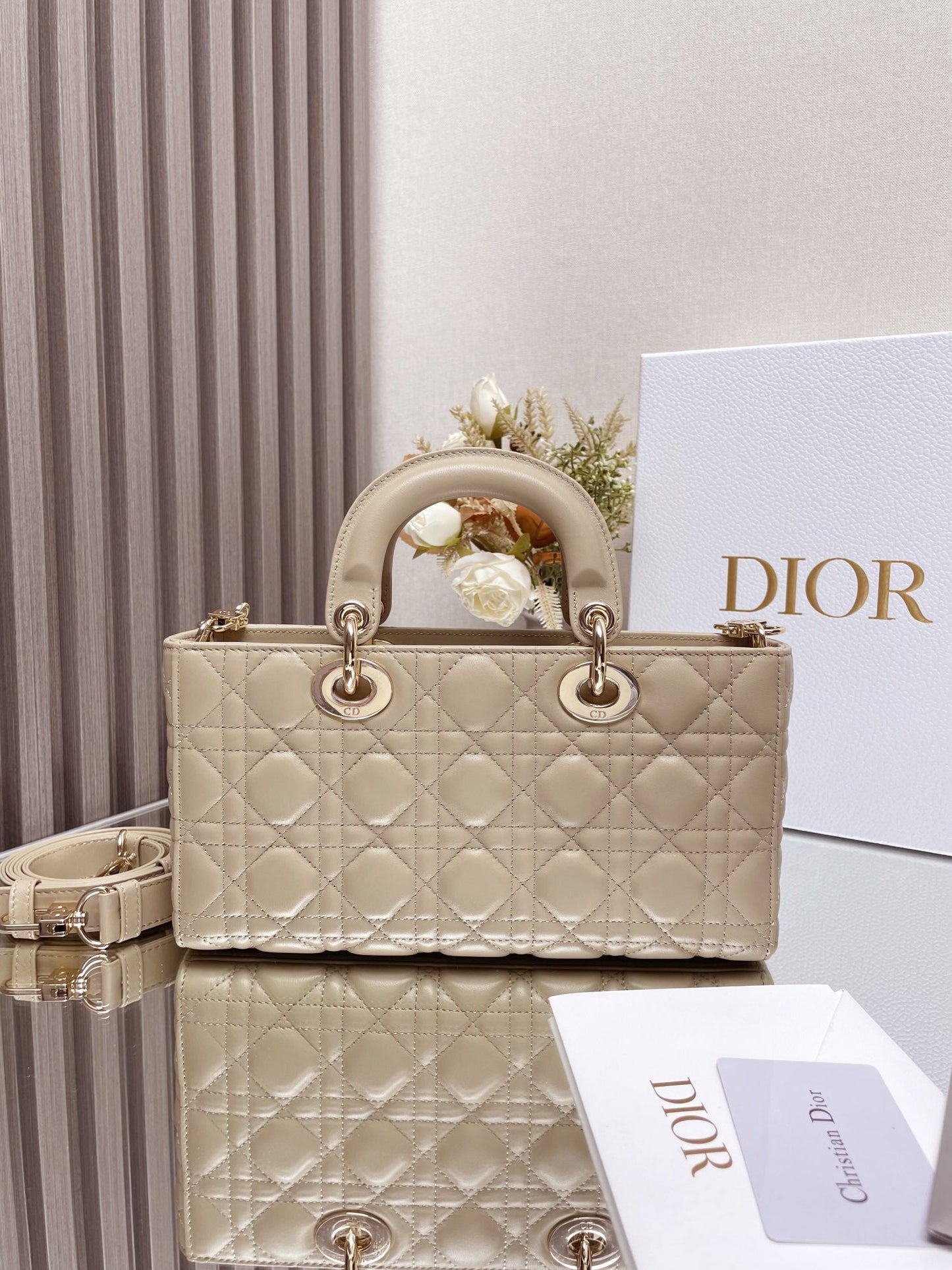 CD   Lady D-Joy Bag Cannage Lambskin