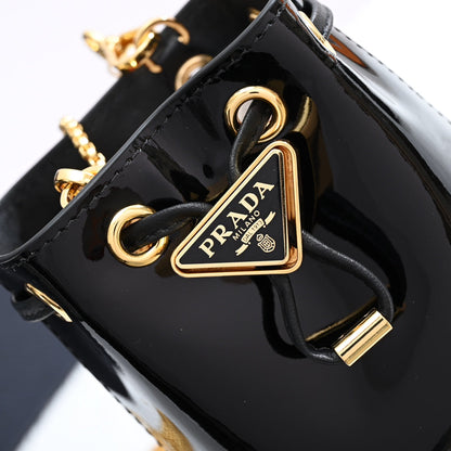 Pra Patent leather mini-pouch